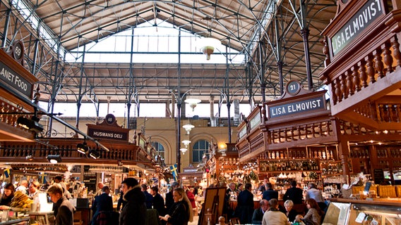 Die Markthalle Östermalmshallen in Stockholm © Visit Stockholm Foto: Staffan Eliasson