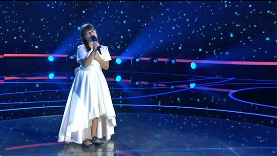 Die Junior Eurovision Song Contest Teilnehmerin Klesta Oehaja bei ihrem Auftritt in Valletta am 20.11.2016 © NDR 