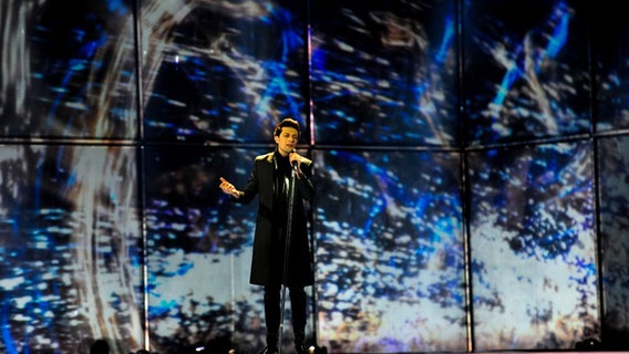 Aram Mp3 auf der Bühne bei den Proben zum 1. ESC-Halbfinale in Kopenhagen © eurovision.tv Foto: Sander Hesterman