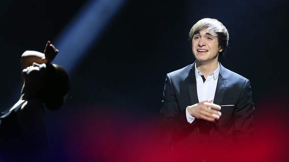 Roberto Bellarosa auf der Bühne beim ESC 2013. © NDR Foto: Rolf Klatt