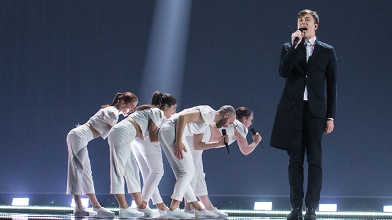 Loïc Nottet beim ESC in Wien. © NDR Foto: Rolf Klatt