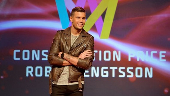 Der Schwede Robin Bengtsson beim Melodifestivalen 2016. © TT/SVT Foto: Jonas Ekströmer