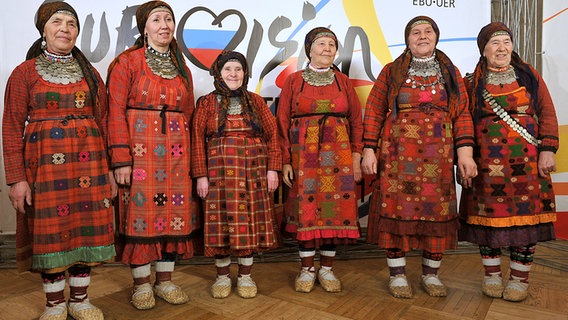 Die Buranowskije Babuschki vertreten Russland beim ESC 2012. © picture alliance Foto: RTR