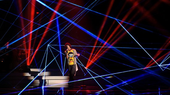 Christian Durstewitz beim ESC-Vorentscheid.  Foto: Willi Weber