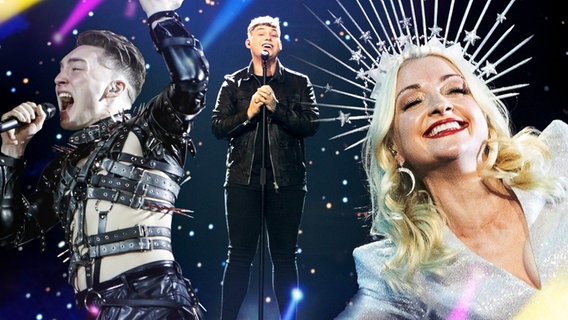 Michael Rice aus Grossbritannien, Kate Miller-Heidke aus Australien und Hatari aus Island (Bildmontage) © eurovision-tv Foto: Andres-Putting, Thomas-Hanses