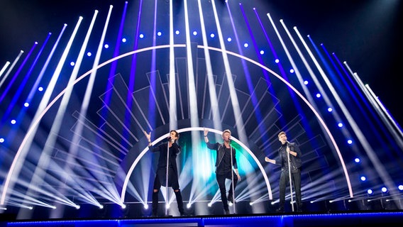 Die dänische Band Lighthouse X beim Melodi Grand Prix 2016  Foto: Bjarne Bergius Hermansen