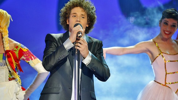 Der Sänger Daniel Diges hat mit seinem Lied "Algo pequeñito" beim spanischen Vorentscheid das Ticket nach Oslo gewonnen. © RTVE 