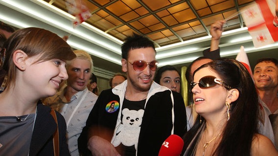 Diana Gurtskaya aus Georgien bei der ESC-Willkommensparty in Belgrad © NDR Foto: Rolf Klatt