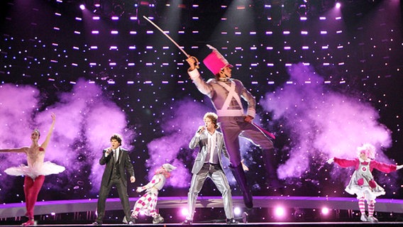 ESC-Finale 2010: Daniel Diges aus Spanien © NDR Foto: Rolf Klatt