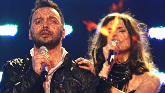 ESC-Finale 2010: Paula & Ovi aus Rumänien © NDR Foto: Rolf Klatt