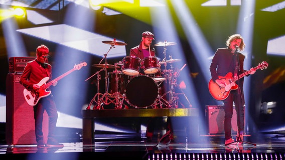 Nika Kocharov (rechts) und seine Band, die Young Georgian Lolitaz. © eurovision.tv Foto: Andres Putting (EBU)