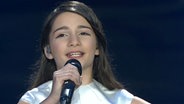 Die Junior Eurovision Song Contest Teilnehmerin Mariam Mamadashvili bei ihrem Auftritt in Valletta am 20.11.2016 © NDR 