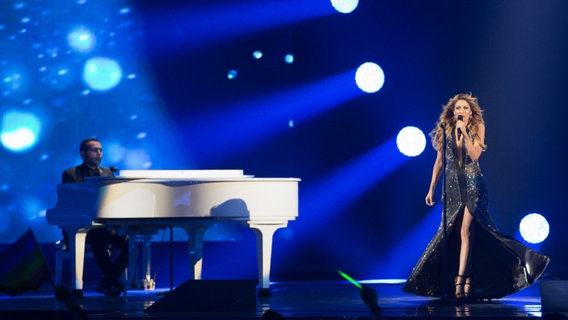 Maria Elena Kiriakou beim ESC in Wien. © NDR Foto: Rolf Klatt