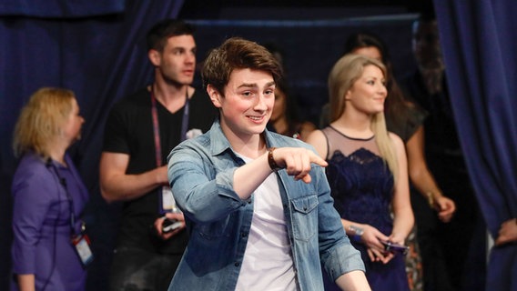 Brendan Murray im ESC-Backstage-Bereich in Kiew. © Eurovision.tv Foto: Andres Putting