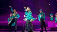 Die Gruppe Daði og Gagnamagnið in einer "Live-on-tape-Perfomance" im zweiten Halbfinale © eurovision.tv Foto: Andreas Putting