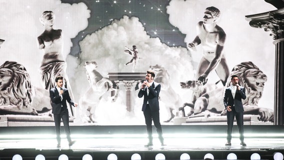 Il Volo bei der ersten Probe in Wien © EBU Foto: Elena Volotova