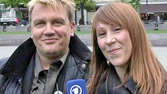 Hape Kerkeling und Sandra Hoffmann in Oslo.  