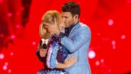 Monika Linkytė und Vaidas Baumila auf der ESC-Bühne. © NDR Foto: Rolf Klatt