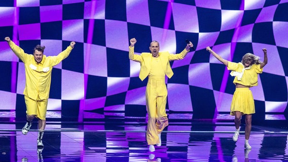 Die Gruppe "The Roop" auf der ESC Bühne in Rotterdam beim ersten Halbfinale © eurovision.tv Foto: Andres Putting
