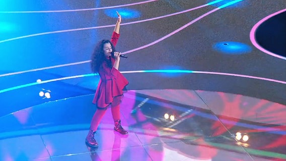 Die Junior Eurovision Song Contest Teilnehmerin Christina Magrin bei ihrem Auftritt in Valletta am 20.11.2016 © NDR 