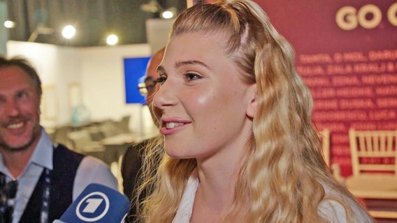 Die Malteserin Michela im Backstage-Bereich des ESC 2019 in Tel Aviv.  