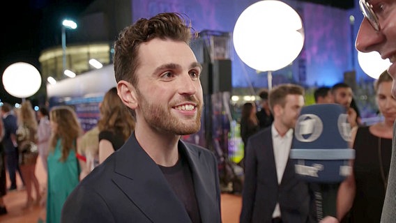 Duncan Laurence aus den Niederlanden auf dem Orange Carpet in Tel Aviv 2019  