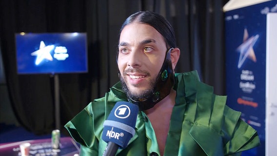 Conan Osíris im Backstage-Bereich des ESC 2019 in Tel Aviv.  