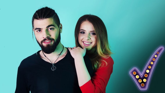 Ilinca feat. Alex Florea, die rumänischen ESC-Teilnehmer 2017 © TVR / Andreea Zamfirescu Foto: Andreea Zamfirescu