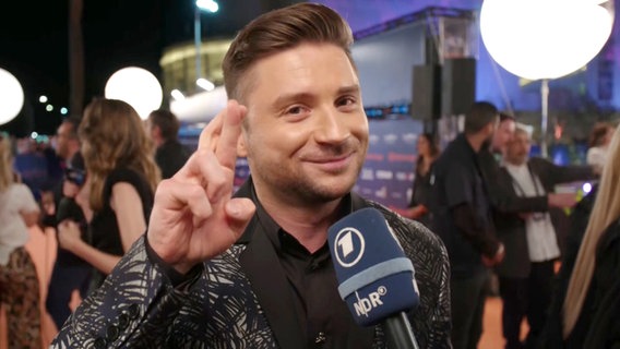 Sergey Lazarev aus Russland auf dem roten Teppich in Tel Aviv 2019.  