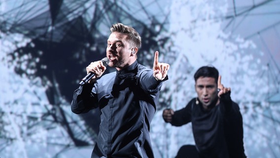 Sergey Lazarev aus Russland auf der ESC Bühne. © NDR Foto: Rolf Klatt