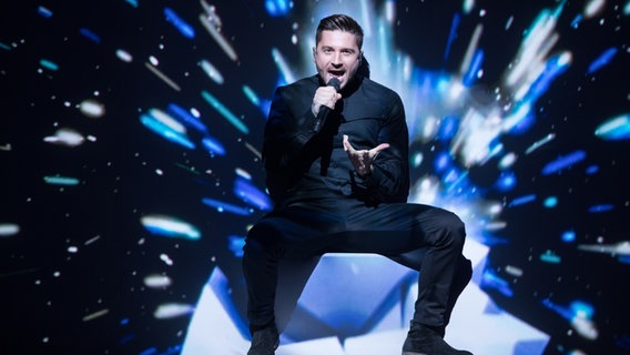 Sergey Lazarev aus Russland auf der ESC Bühne. © NDR Foto: Rolf Klatt