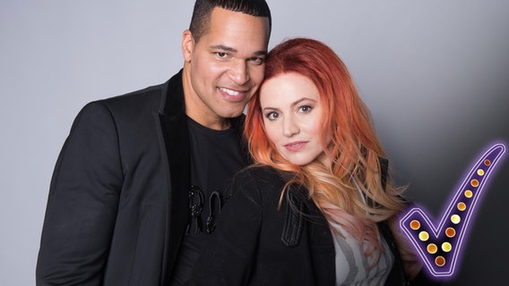 Jimmie Wilson und Valentina Monetta, die ESC-Teilnehmer San Marino 2017 © Claude Langlois 