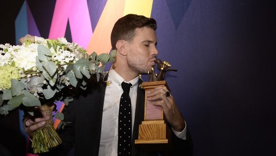 Robin Bengtsson, Gewinner des schwedischen ESC-Vorentscheid Melodifestivalen © Stina Stjernkvist/SVT Foto: Stina Stjernkvist