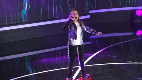 Die Junior Eurovision Song Contest Teilnehmerin Dunja Jeličić bei ihrem Auftritt in Valletta am 20.11.2016 © NDR 