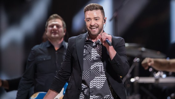 Justin Timberlake auf der ESC Bühne. Justin Timberlake auf der ESC Bühne. © NDR Foto: Rolf Klatt