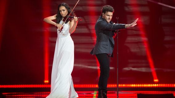 Uzari und Maimuna beim ESC in Wien. © NDR Foto: Rolf Klatt