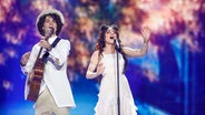 Naviband performen "Story Of My Life" auf der ESC-Bühne in Kiew. © Eurovision.tv Foto: Andes Putting