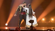 Joci Pápai auf der ESC-Bühne in Kiew. © NDR / Rolf Klatt Foto: Rolf Klatt