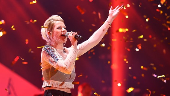 Levina gewinnt den Vorentscheid zum Eurovision Song Contest "Unser Song 2017" mit Perfect Life © Brainpool / Willi Weber Foto: Willi Weber