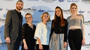 Die Kandidaten für Unser Song 2017 bei der Pressekonferenz in Köln. © Brainpool / Willi Weber Foto: Willi Weber