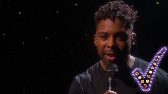 Der Sänger John Lundvik.  