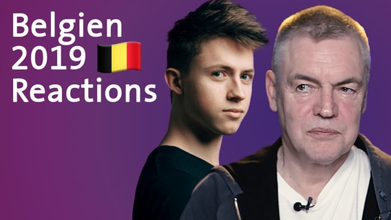 ESC-Kandidat Eliot aus Belgien und Jan Feddersen (Collage) © RTBF 
