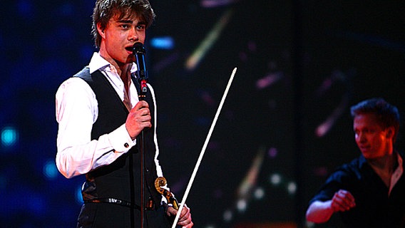 Alexander Rybak bei der ersten Probe in Moskau © eurovision.tv 