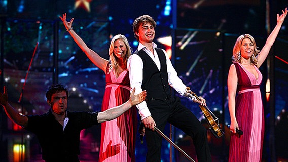 Alexander Rybak bei der ersten Probe in Moskau © eurovision.tv 