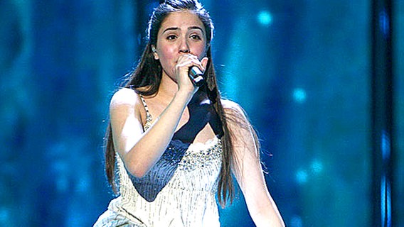 Christina Metaxa bei der ersten Probe in Moskau © eurovision.tv 