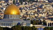 Blick auf den Felsendom in Jerusalem  