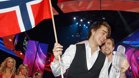 Alexander Rybak gewinnt den ESC 2009 für Norwegen © AP Foto: Ivan Sekretarev