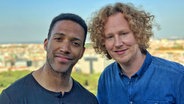 Cesár Sampson, ESC-Kandidat aus Österreich, und Michael Schulte  