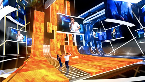 Die Bühne des ESC 2009 in Moskau © eurovision.tv 