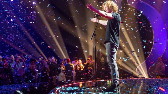 Michael Schulte gewinnt den Vorentscheid 2018 in Berlin. © NDR Foto: Rolf Klatt